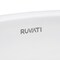 Ruvati 20"x16" Bthrm Vessel Sink Silver Vanity Counter White Ceramic RVB2016WS - alternate 2